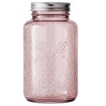 Ball キャニングジャー レギュラーマウス ローズ 4個入 (2166214) / MASON JAR ROSE 1QT 4PK