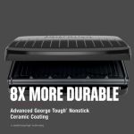 George Foreman Family Size グリル＆パニーニプレス (GR015F-1BGX) / GRL/PNN PRS PLST 12.32"