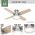 Hunter Dempsey 44インチ シーリングファン(50282) / Brushed Nickel Silver LED Indoor Ceiling Fan