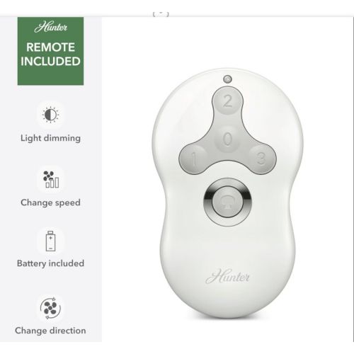 Hunter Dempsey 44インチ シーリングファン(50282) / Brushed Nickel Silver LED Indoor Ceiling Fan