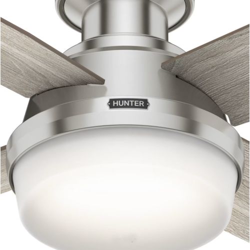 Hunter Dempsey 44インチ シーリングファン(50282) / Brushed Nickel Silver LED Indoor Ceiling Fan