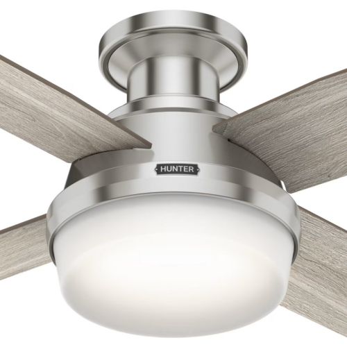 Hunter Dempsey 44インチ シーリングファン(50282) / Brushed Nickel Silver LED Indoor Ceiling Fan