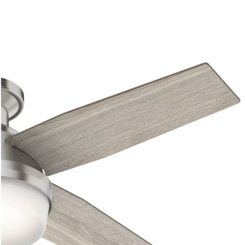 Hunter Dempsey 44インチ シーリングファン(50282) / Brushed Nickel Silver LED Indoor Ceiling Fan
