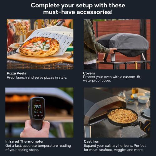 Ooni Koda 2 Pro プロパン式屋外用ピザオーブン ブラック (UU-P2D900) / OTDR PIZ OVN KD 2 PR BLK